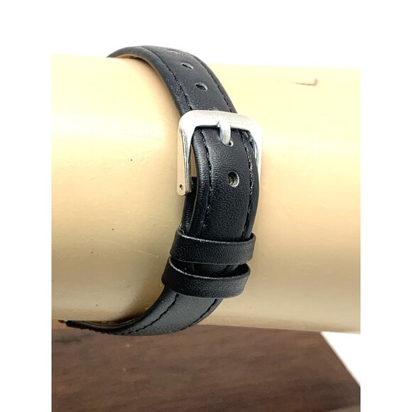 Timex Women's Watch TW2V94800 Quartz Indiglo White Dial Black Leather Strap 30mm - Picture 10 of 14